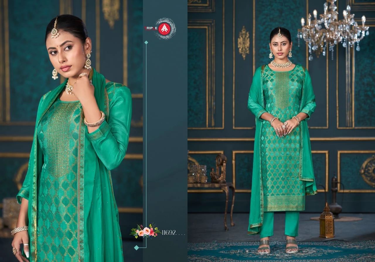 Triple Payal Edition 4 Pure Muslin Wholesale Fancy Salwar Suit Catalog — Wholesale Salwar Suits, MPA wholesale from Surat - Gallery Image 3